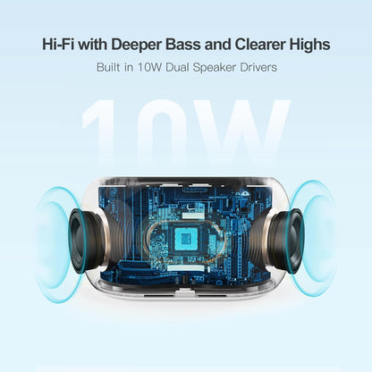 White Noise Sound Machine Alarm Clock with Hi-Fi Bluetooth Speaker, 21 Soothing Sounds/7 Night Lights, 0-100% Dimmer/Sleep Timer/Volume Control, Soother for Adults Kids Sleeping, Bedroom, White